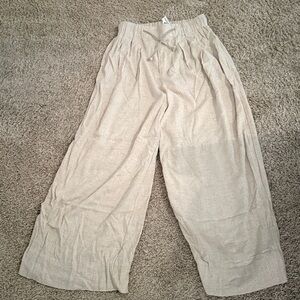 Light Tan Women's Pants- draw string